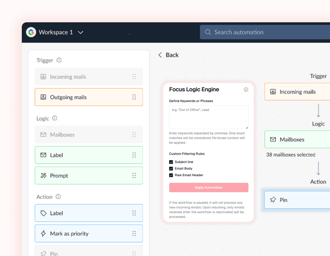 Keyword based Automations