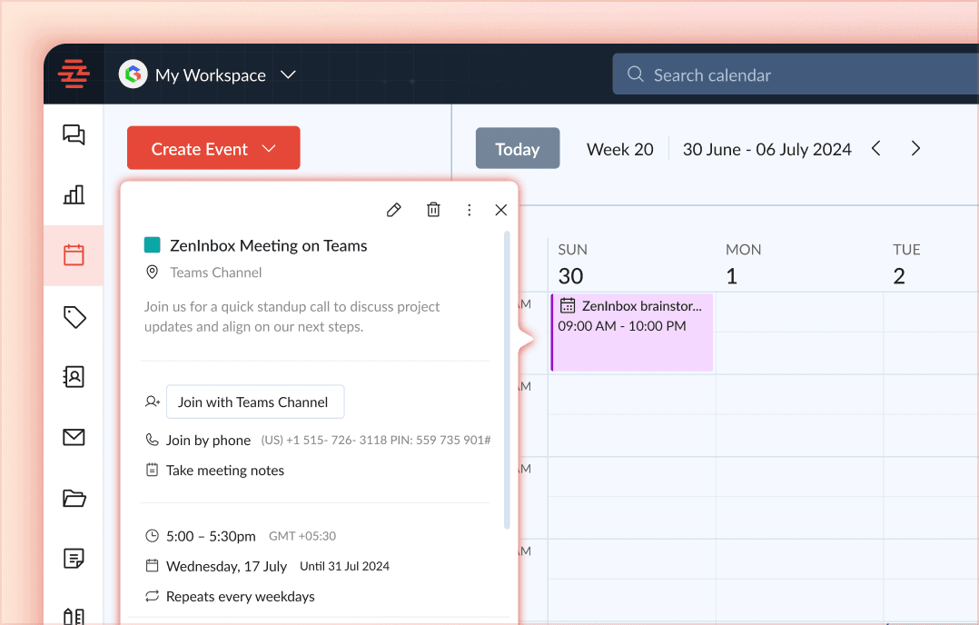 Integrated Calendar and Scheduling