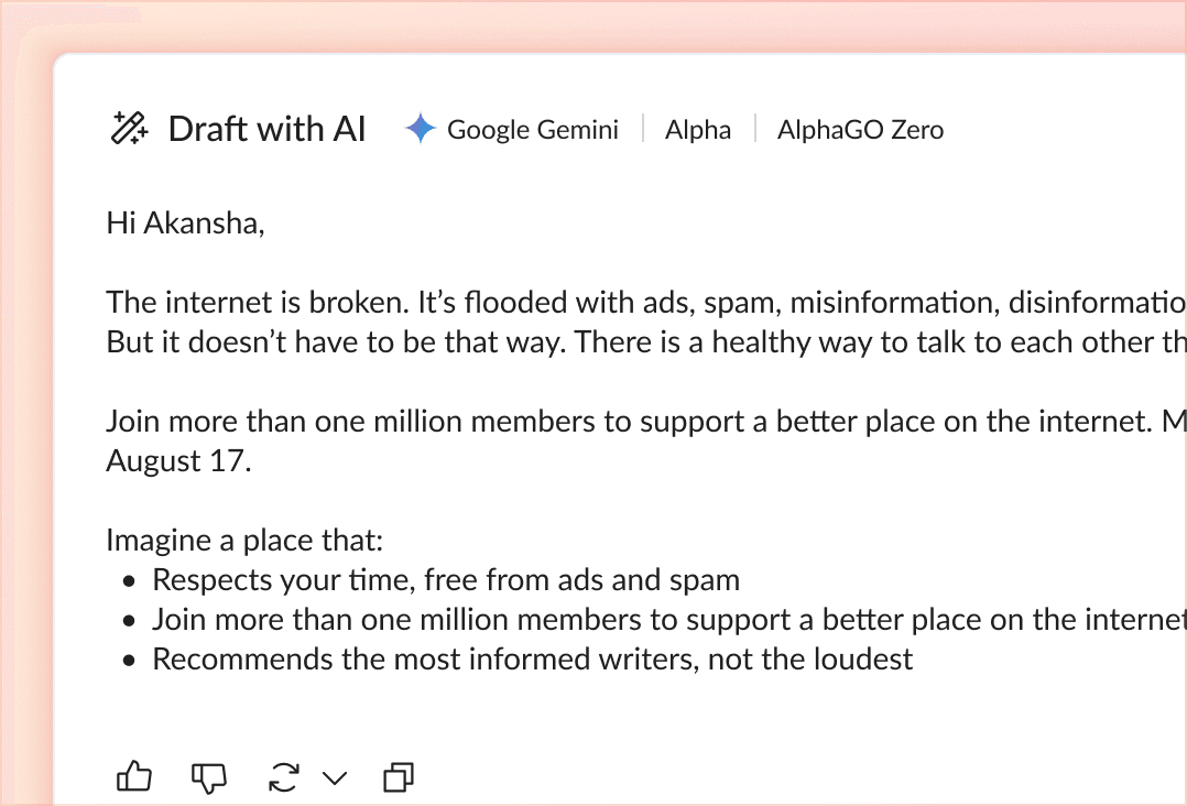 Comprehensive AI Features