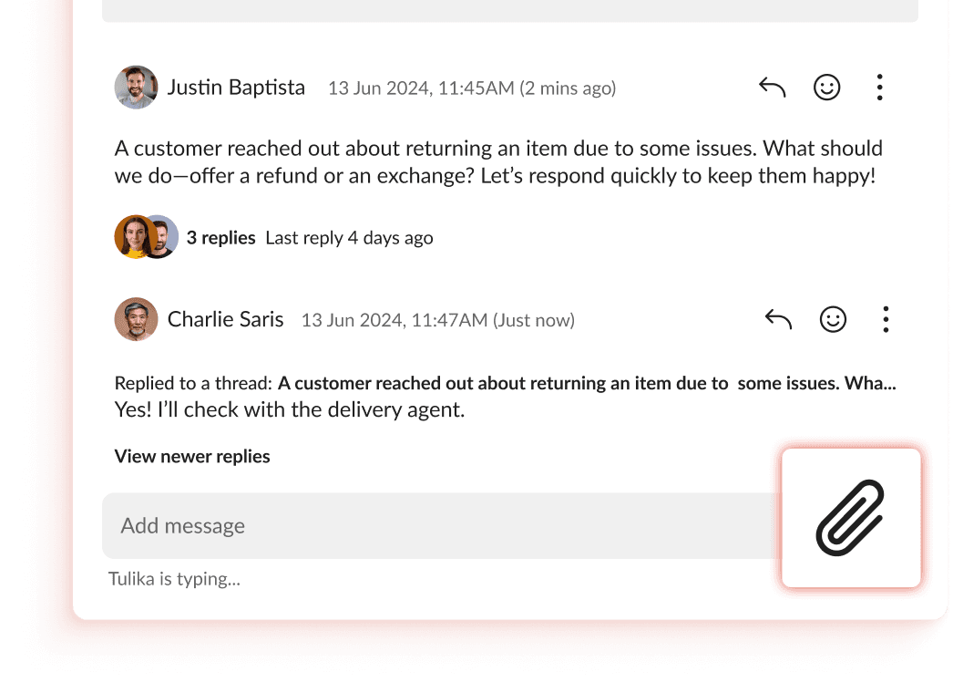 Attach Files in Messages