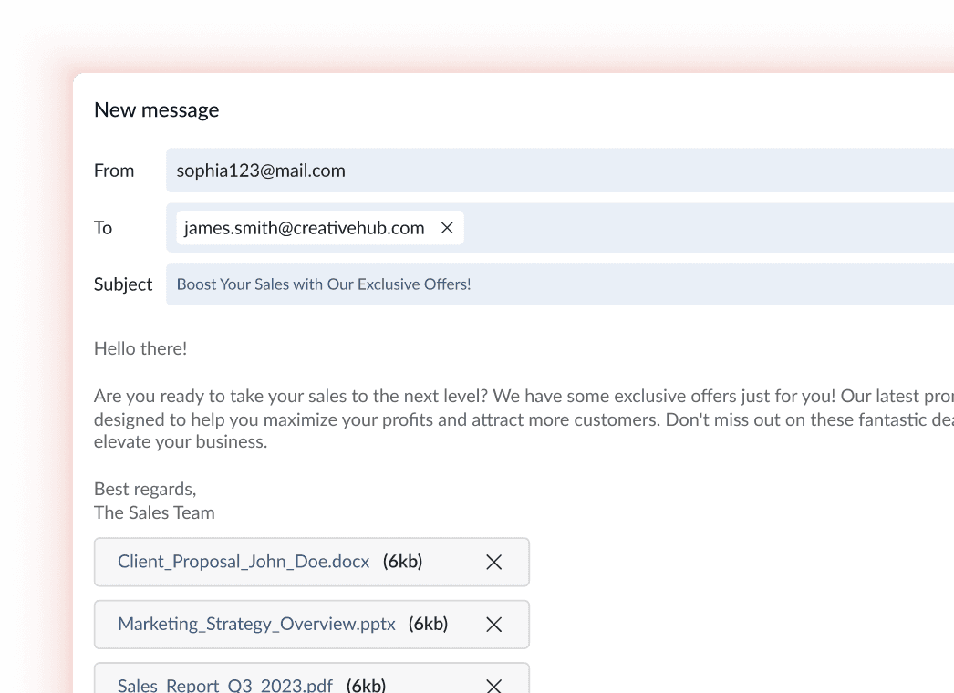 Direct File Sharing from Inbox
