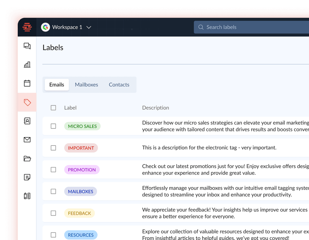 Organize With Custom Labels