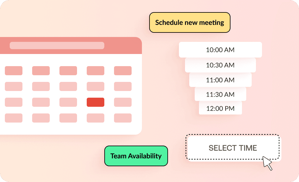 Schedule meetings